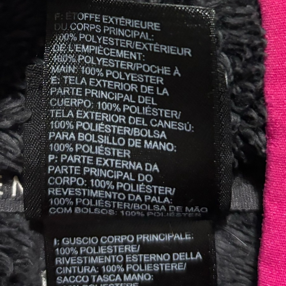 The North Face Girls Osito Fleece Full Zip Jacket Hooded, XL - Picture 4 of 9
